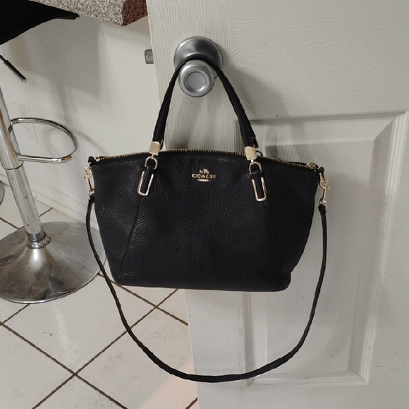 Coach Black Leather Satchel - Picture 4 of 9